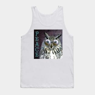 Hippie Peace Owl Tank Top